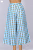 Cambric Cotton Block Printed Palazzo Pants With Side Zip Opening